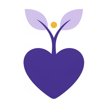 Illustration of new leaves growing from a heart